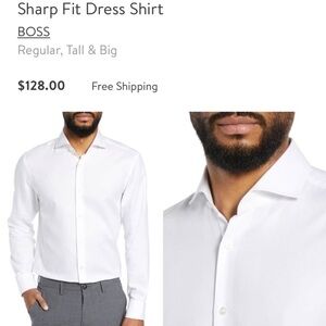 Hugo boss sharp fit t shirt mens 15/32-33